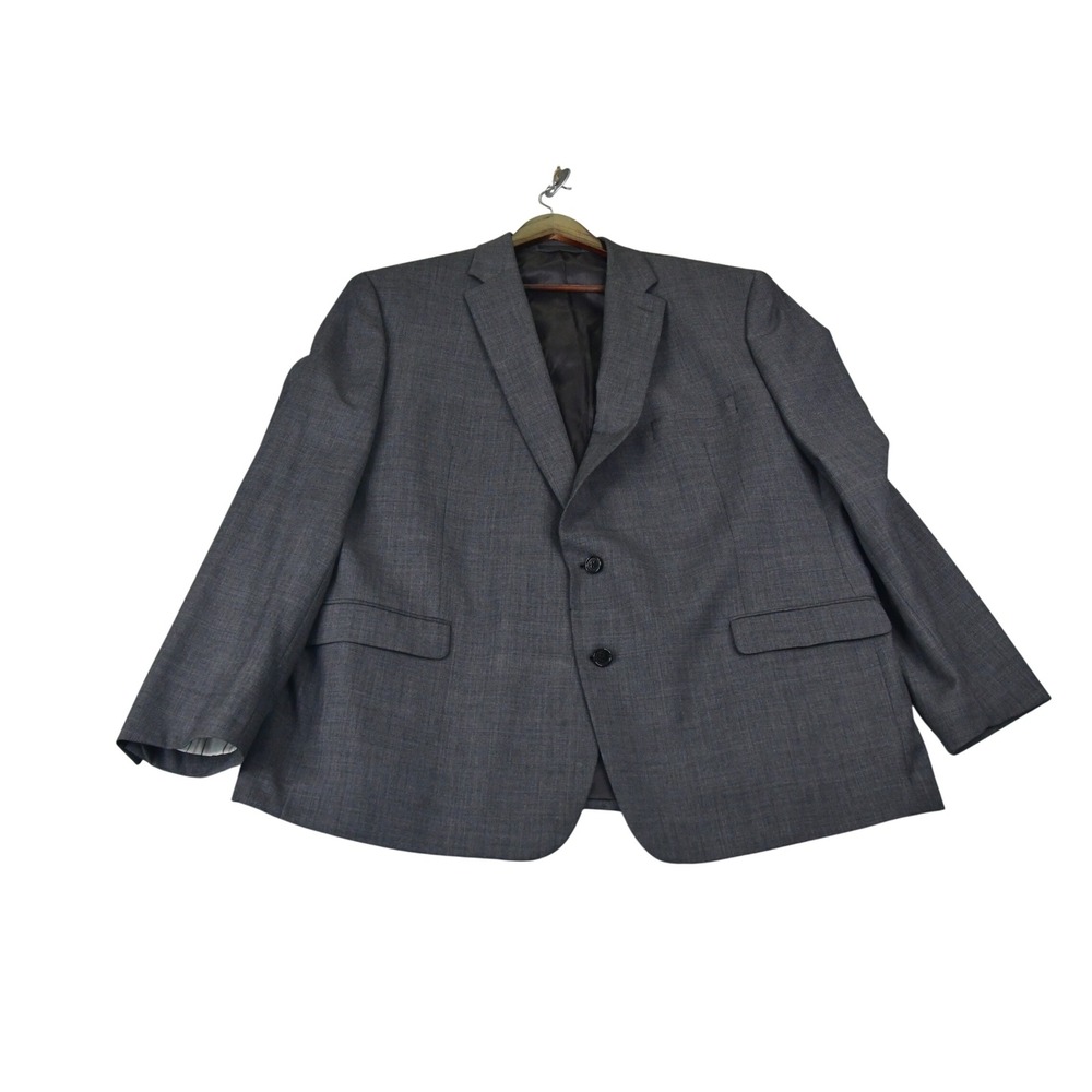 Lauren Ralph Lauren Blazer Mens 50R Gray 100% Wool Natural Stretch